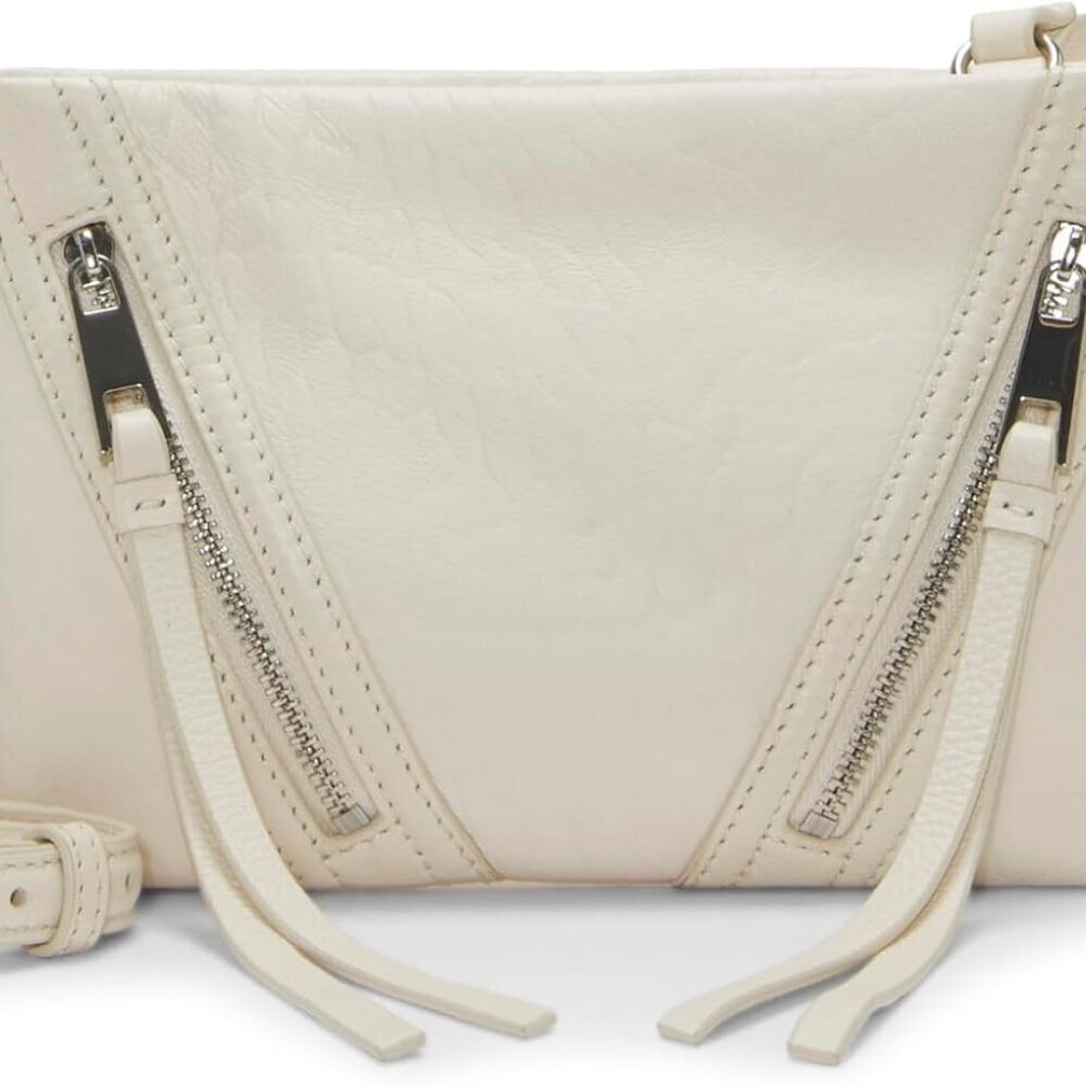 Crossbody Bag Leather Zipper Closure Womens Medium Adjustable Strap
